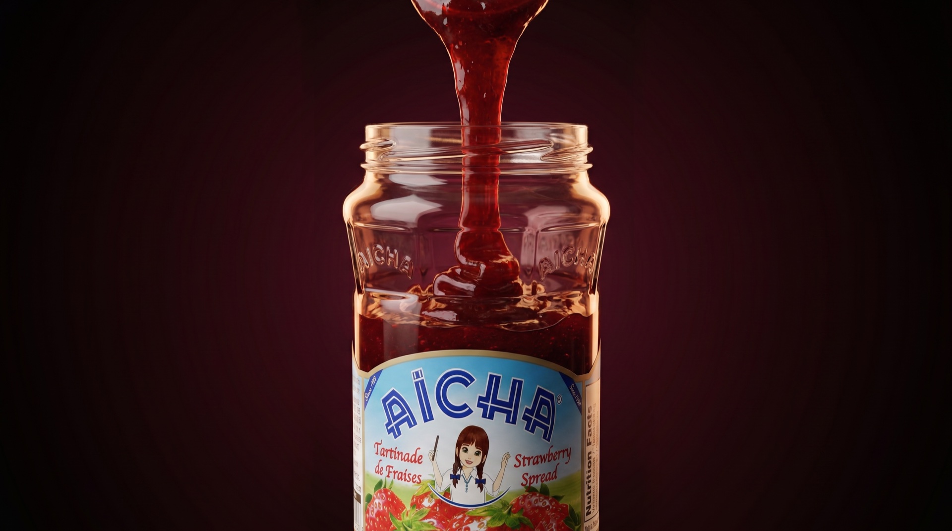 Aisha confiture product ad